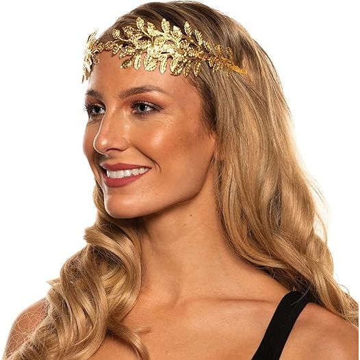 Tiara griega de hoja de oro