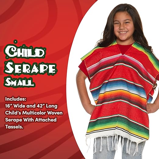 Poncho Serape para Niños