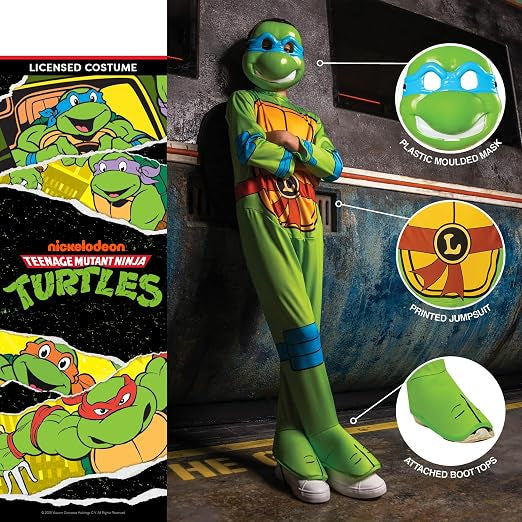 Disfraz de Leonardo de las Tortugas Ninja para niño