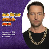 Hip Hop Textured Chain Gold