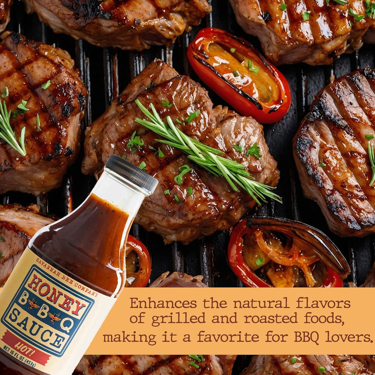 16oz Honey BBQ Sauce Hot