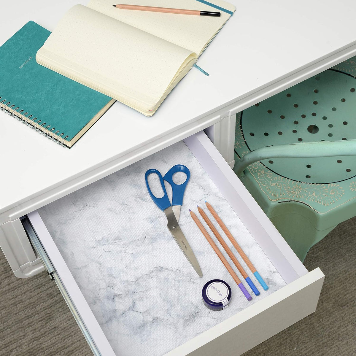 Agarre impresiones Mármol de Carrara 18" X 4 pies