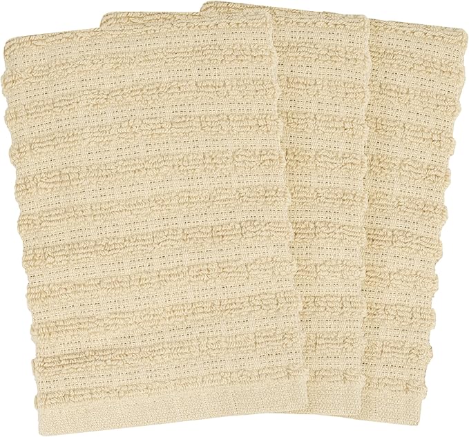 Paño de cocina liso Latte 12 x 13.75