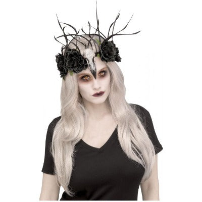 Diadema de Cuervo para Disfraz de Zombie