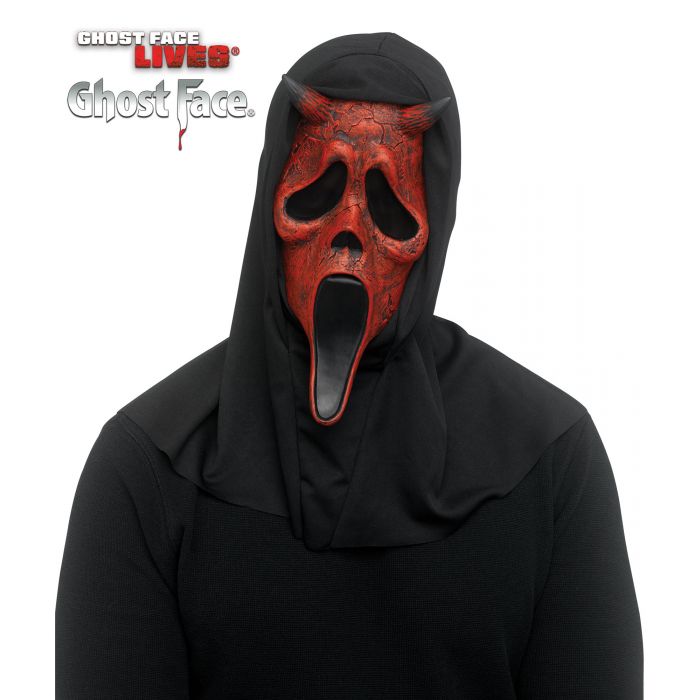 Máscara Ghost Face® Cara de Diablo Envejecida