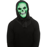 Black Light Horror Mask Skull Green
