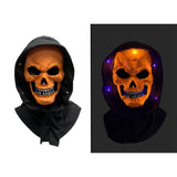 Black Light Horror Mask Skull Orange