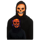 Black Light Horror Mask Skull Orange