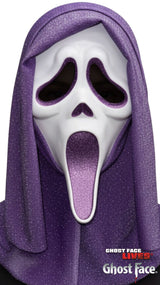 Mascarilla Glitter de Ghost Face® Morado / Lavanda
