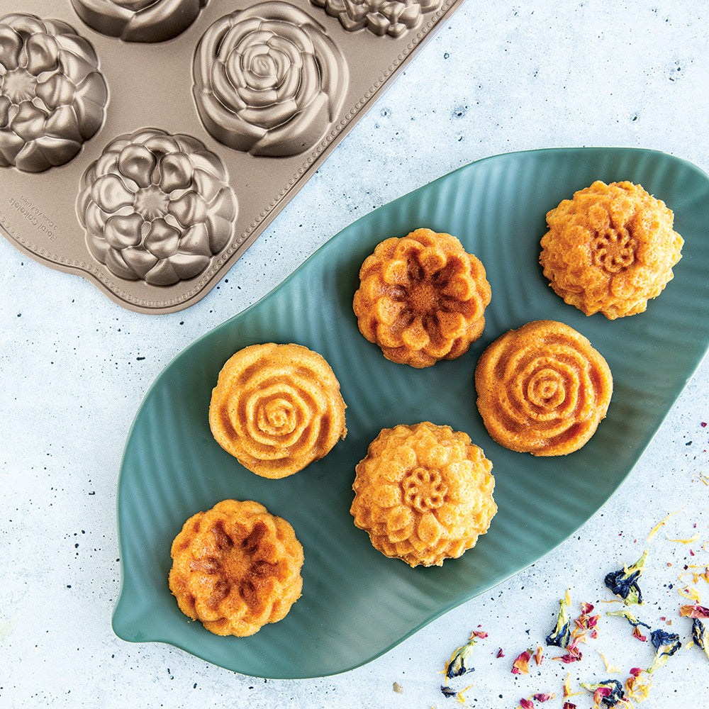 Molde para pastelitos florales