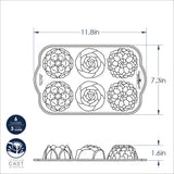 Molde para pastelitos florales