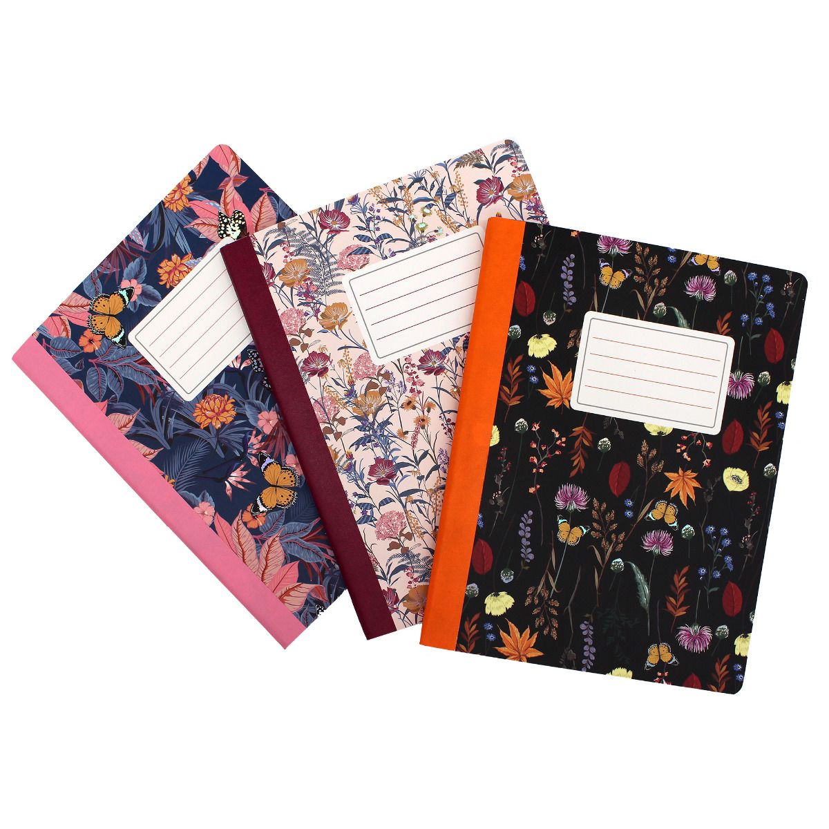 Juego de 3 cuadernos de composición Bloom