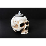 3.5" Portavela con Calavera de Halloween
