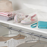 Caja de zapatos para armario - Zapatos de tacón de cuña transparentes