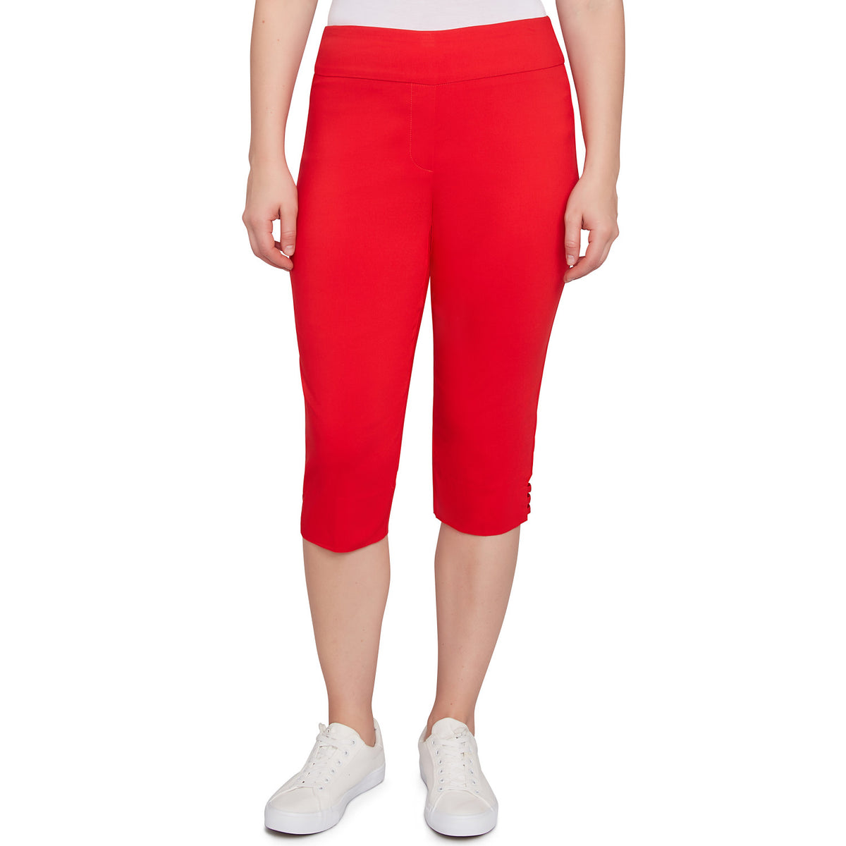 Clamdigger Americana con dobladillo de escalera rojo - Ruby Rd