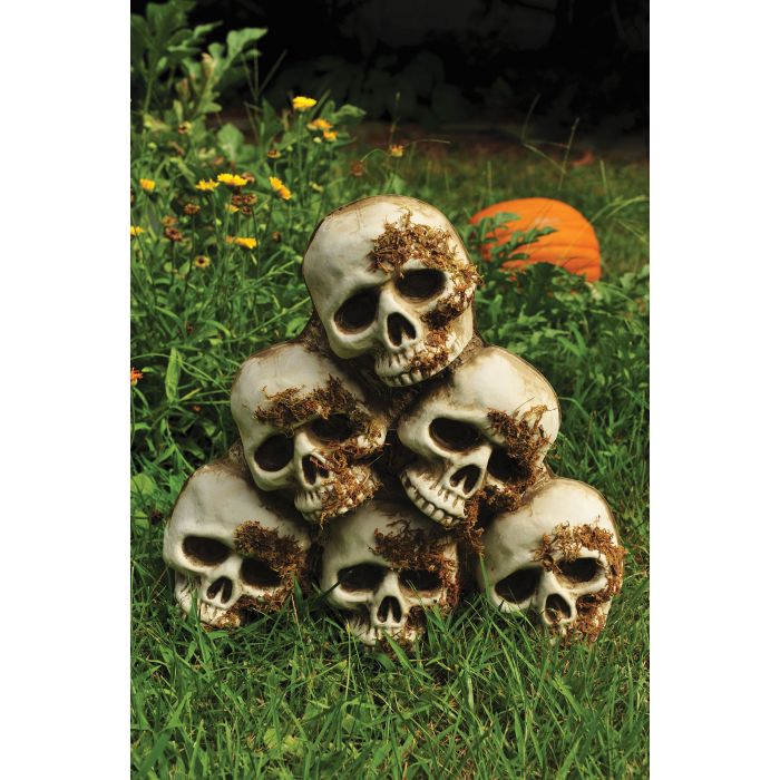 Decoración de jardín Pirámide Calavera de 18 pulgadas