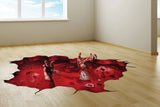 Decoración de suelo fosa sangrienta de los demonios de abajo en 3D