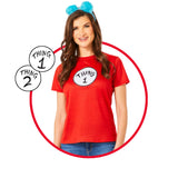Kit de Disfraz de Dr. Seuss Cosa 1 y 2 para Adultos