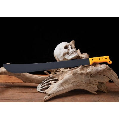 27" Black Blade Machete Orange