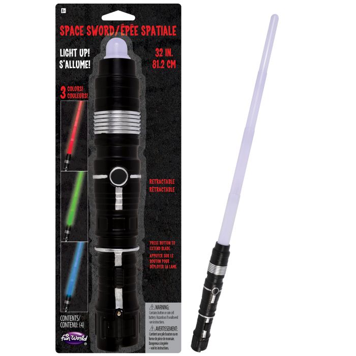 32" Light-Up and Retract Space Sword