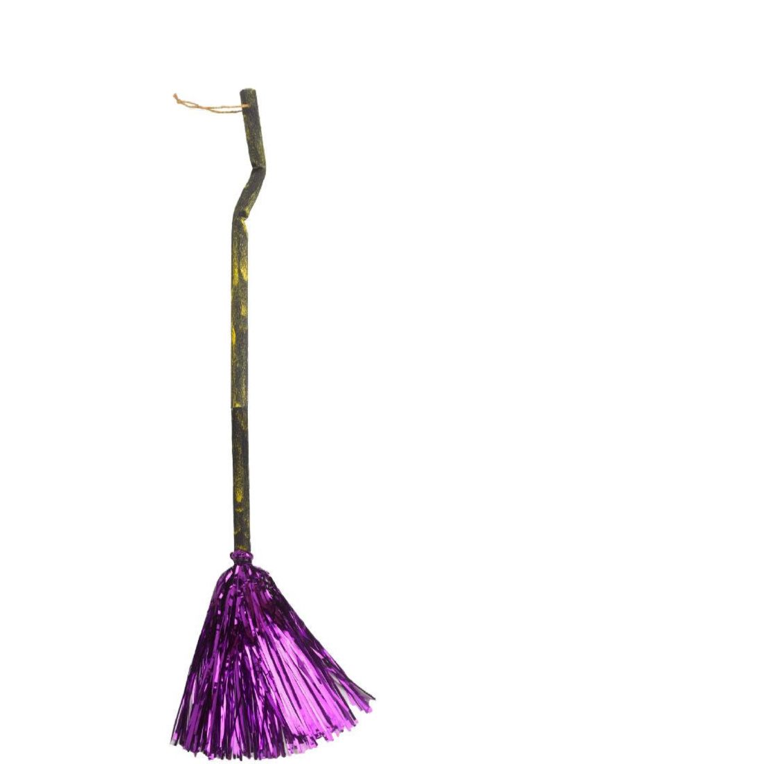 Escoba de bruja morada