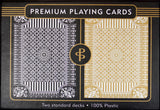 Black & Gold Premium Plastic Playing Cards (Standard Size)
