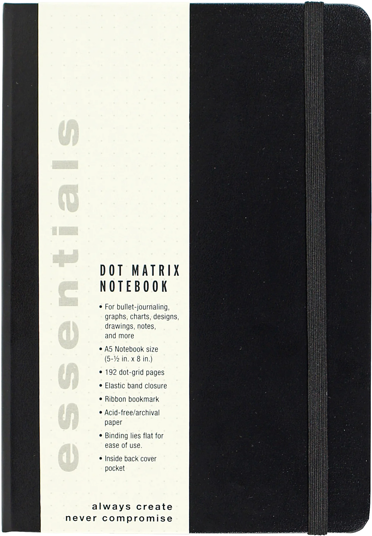 Essentials Dot Matrix Notebook, Large, A5 Size