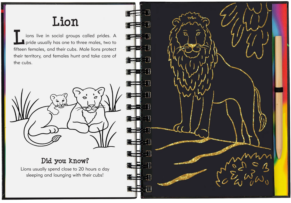Wild Safari Scratch and Sketch