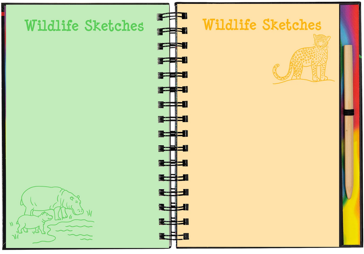 Wild Safari Scratch and Sketch