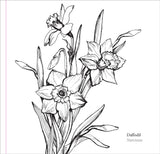 El libro para colorear del artista: Flores de primavera