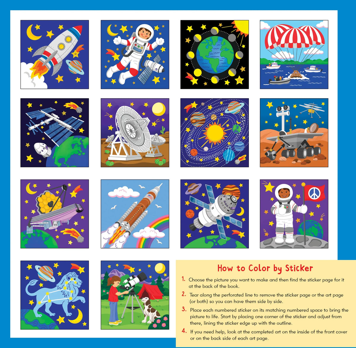 Mi primer libro de colorear con pegatinas: El espacio exterior