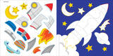 Mi primer libro de colorear con pegatinas: El espacio exterior