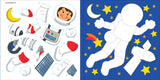 Mi primer libro de colorear con pegatinas: El espacio exterior