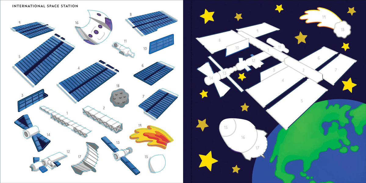 Mi primer libro de colorear con pegatinas: El espacio exterior