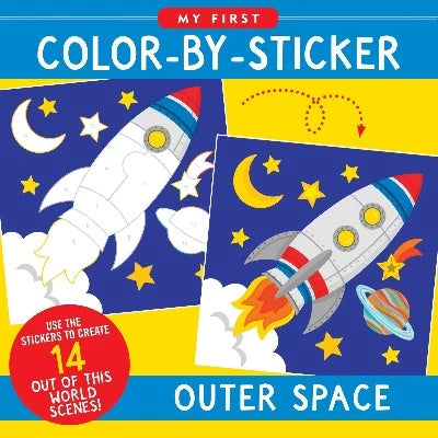 Mi primer libro de colorear con pegatinas: El espacio exterior