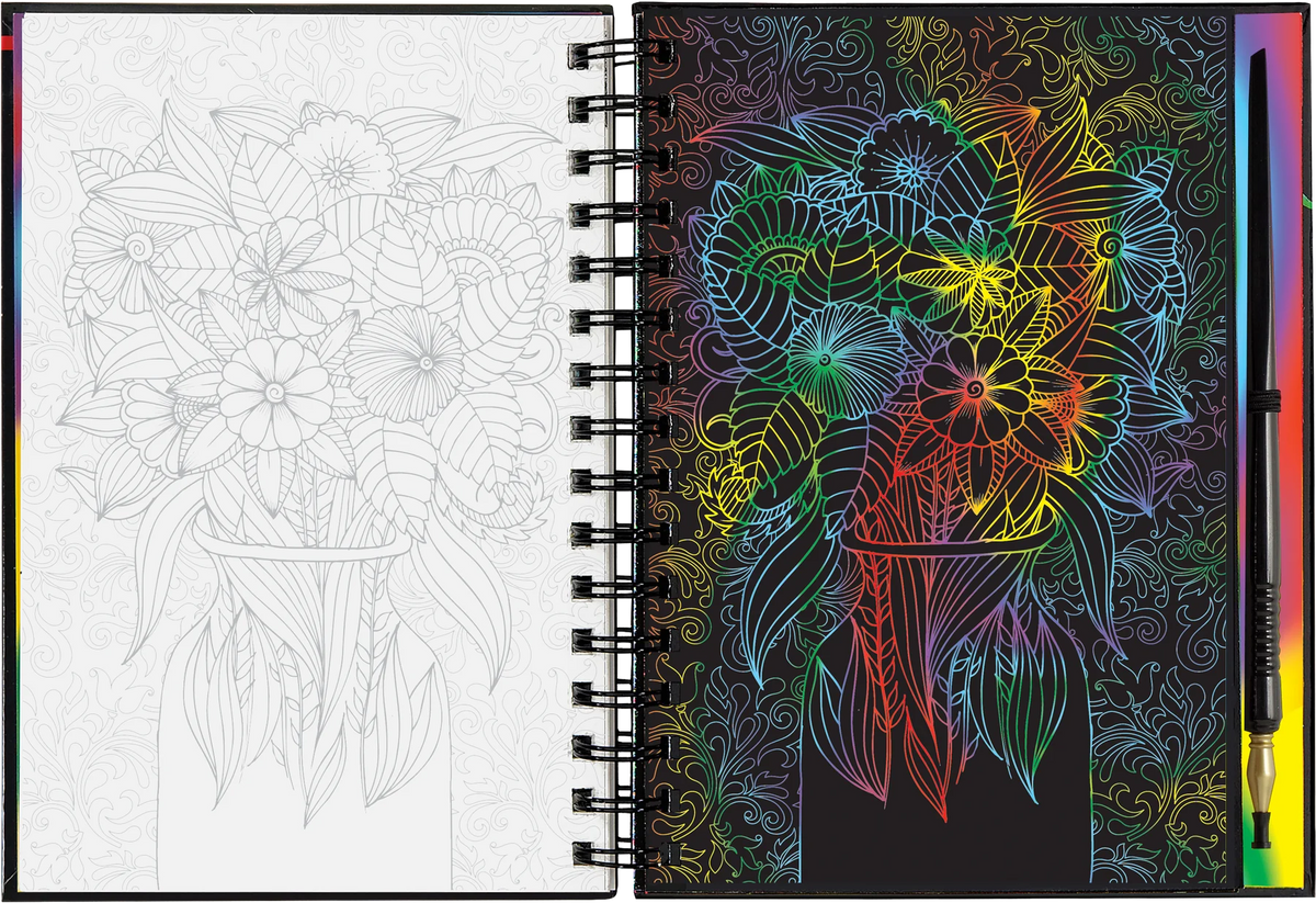 Extreme! Flowers Scratch and Sketch