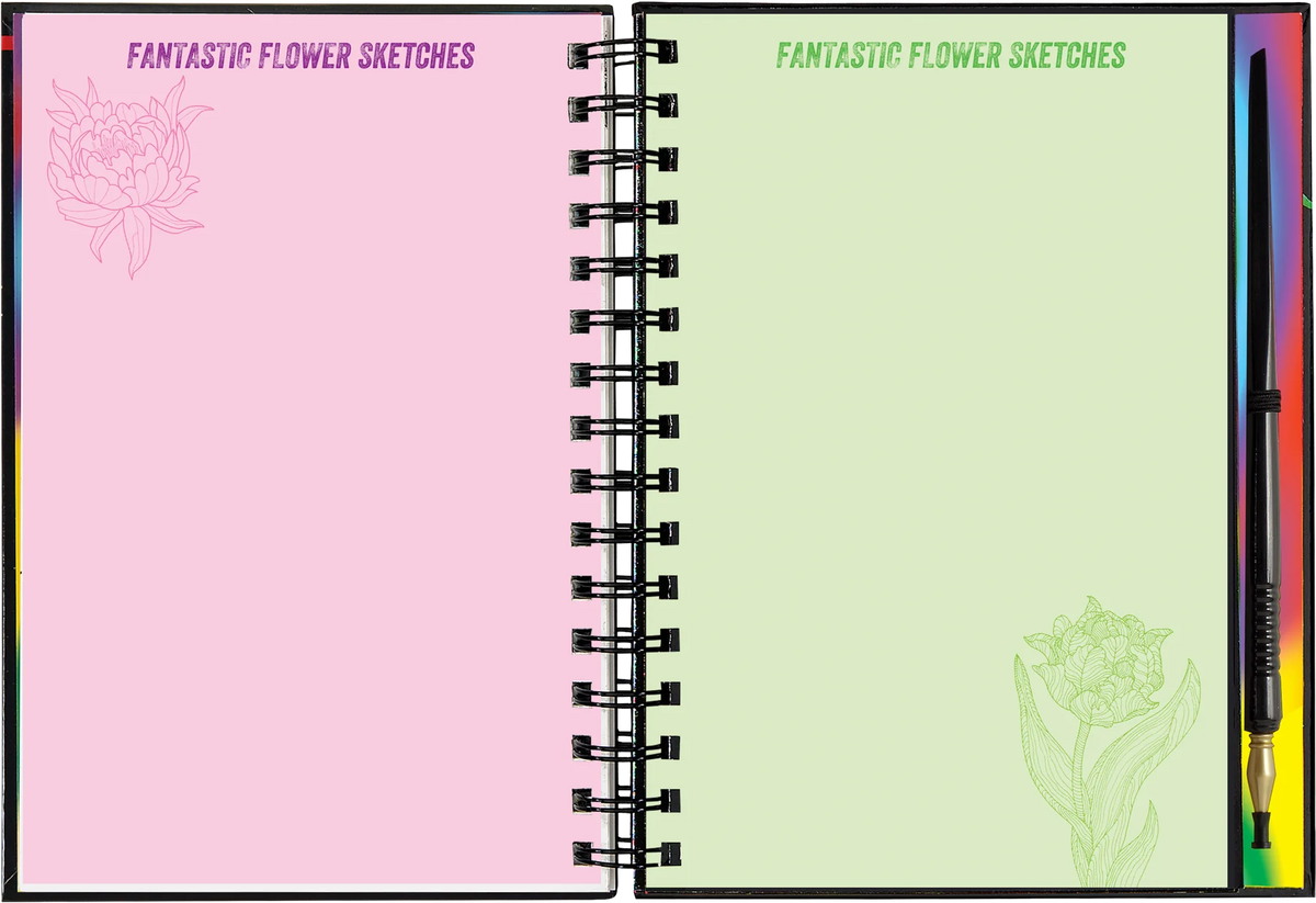 Extreme! Flowers Scratch and Sketch