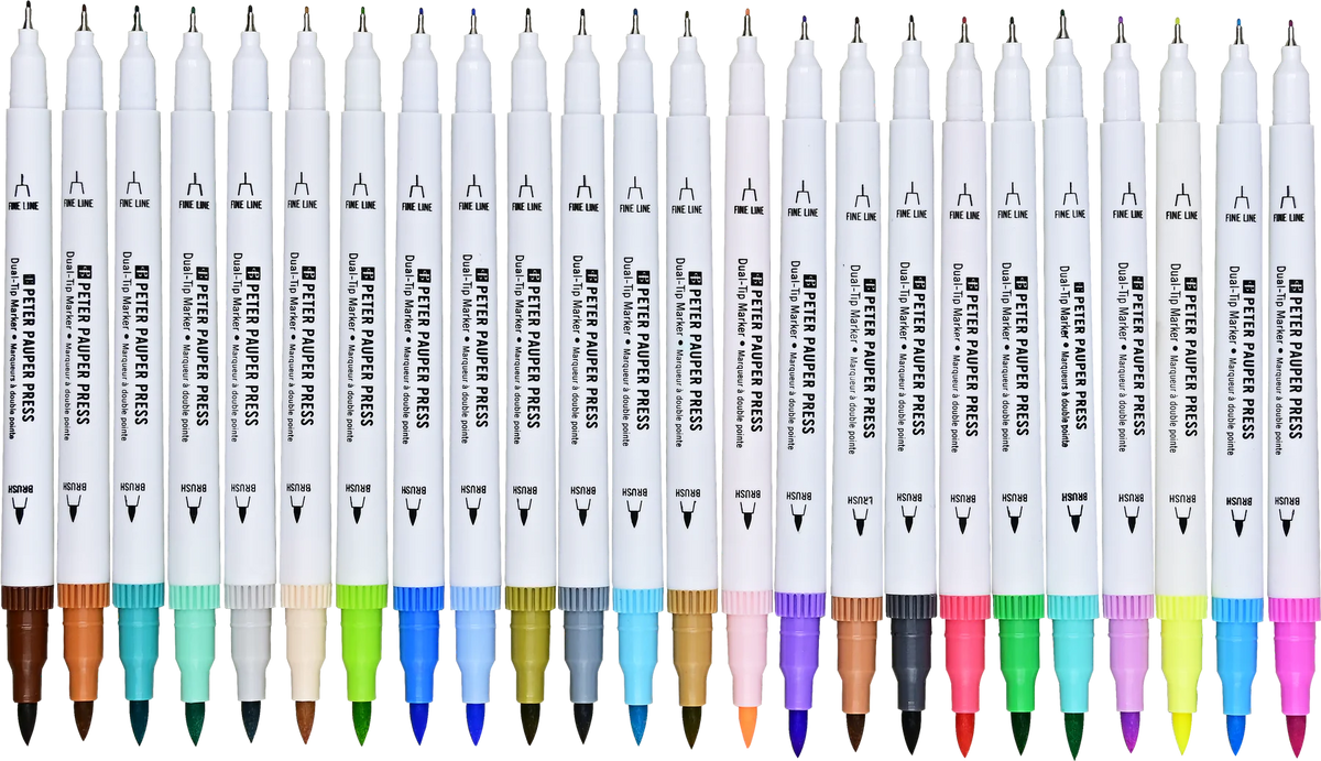 Studio Series Dual-Tip Pastel Markers (Set of 24)