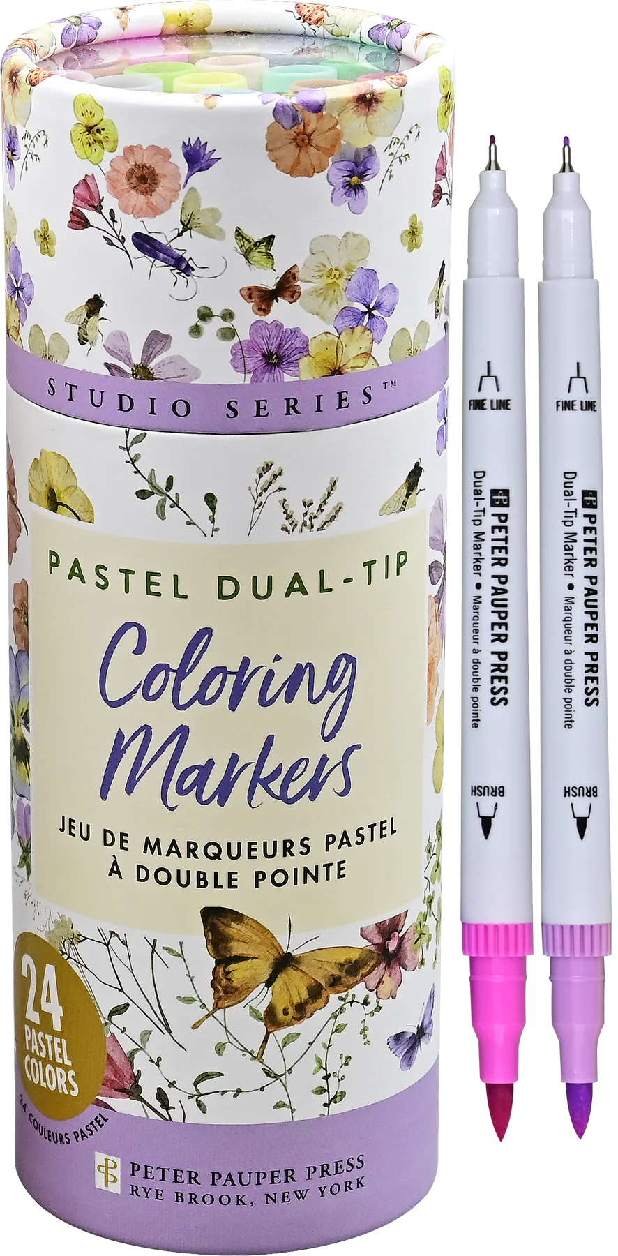 Studio Series Dual-Tip Pastel Markers (Set of 24)
