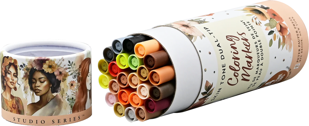 Rotuladores de doble punta Studio Series para tonos de piel (juego de 24)