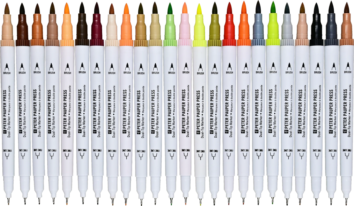 Rotuladores de doble punta Studio Series para tonos de piel (juego de 24)
