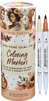 Rotuladores de doble punta Studio Series para tonos de piel (juego de 24)