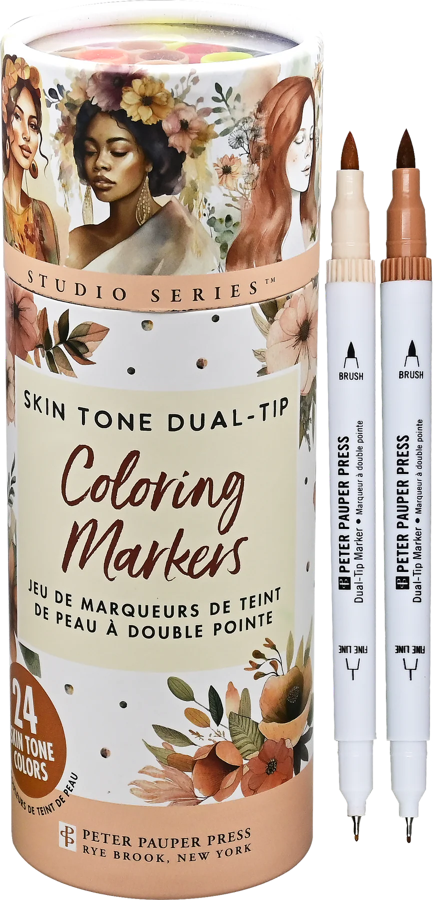 Rotuladores de doble punta Studio Series para tonos de piel (juego de 24)