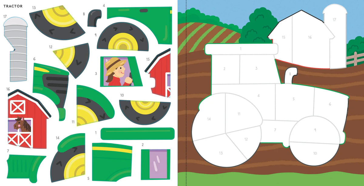 Mi primer libro de pintar con pegatinas: Coches, camiones y trenes