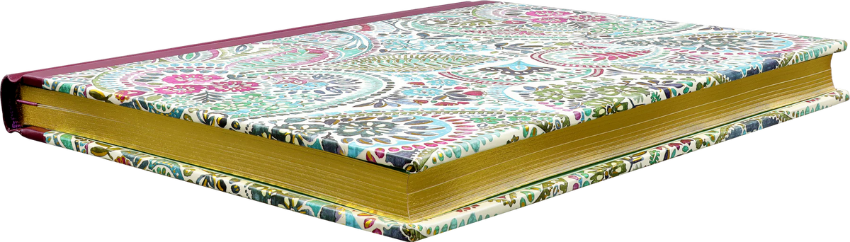 Cuaderno de acuarela con estampado de cachemira