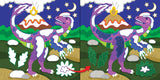 Libro de pegatinas de rascar con relieve - Dinosaurios