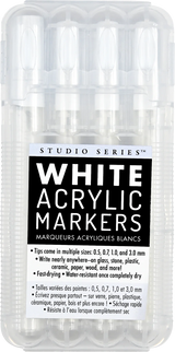 Marcadores acrílicos blancos Studio Series