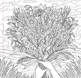 Wildflowers Adult Coloring Book