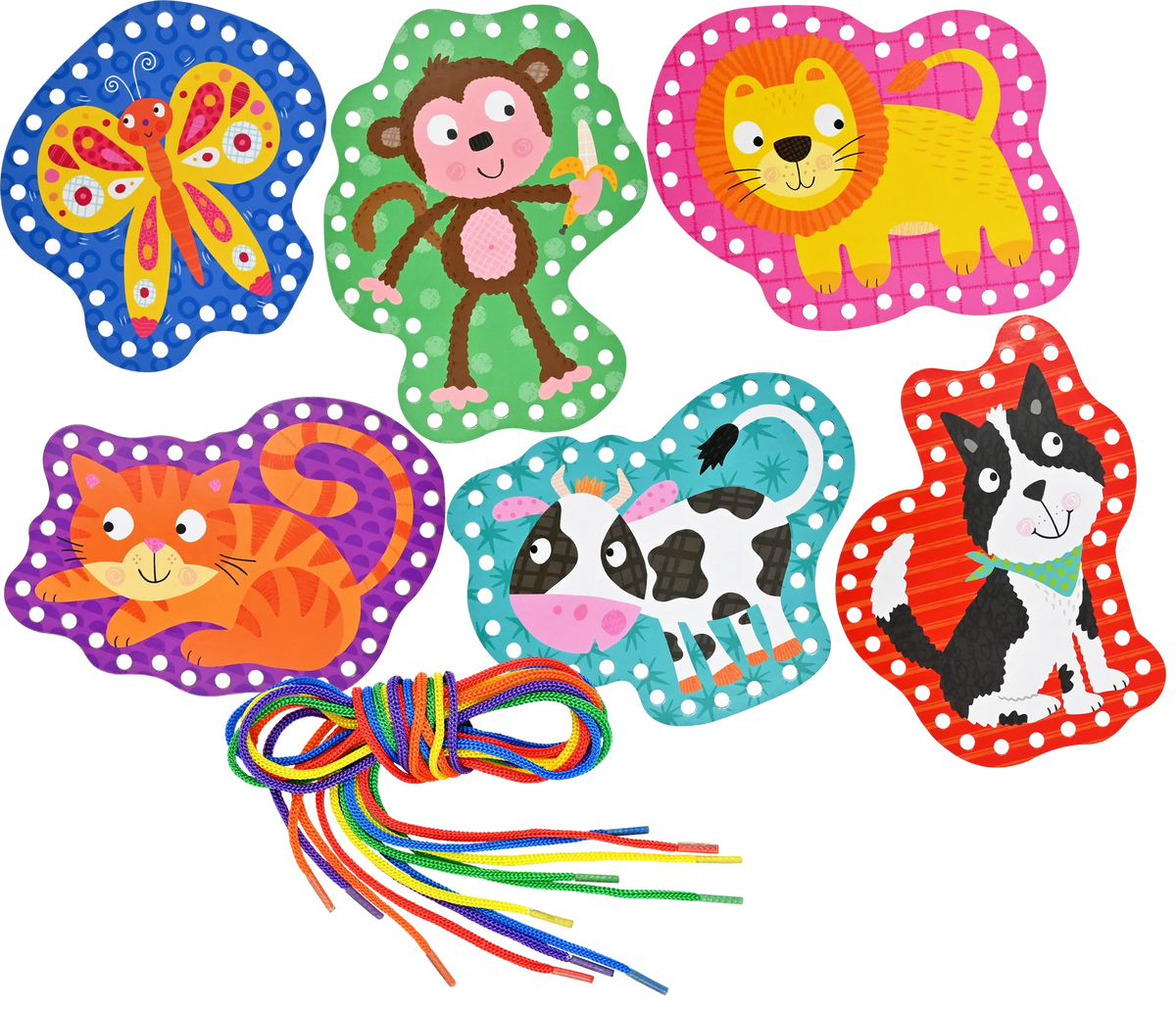 Animals Lacing Cards