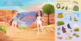 Libro de pegatinas para vestir muñecas de vacaciones